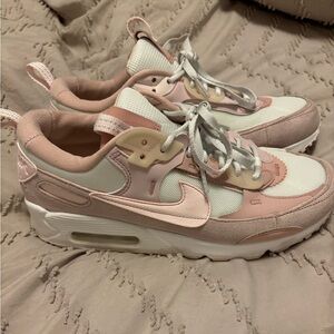 Women's Pink and White Sneakers